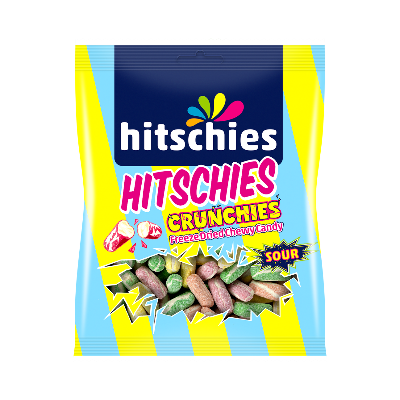 Hitschies Crunchies Sour Mix 75g - Gefriergetrocknete Süßigkeiten ...